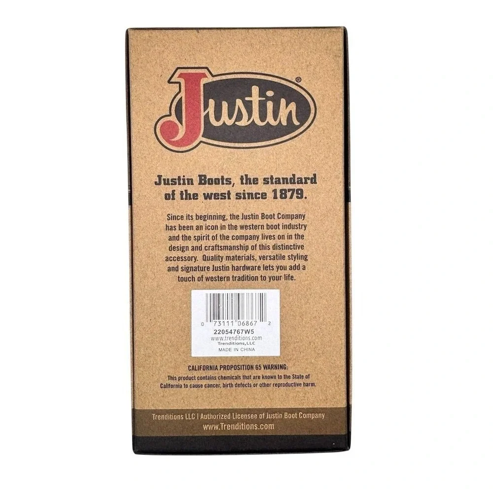 Justin Men's Brown Bifold‎ Rodeo Wallet RFID Blocking Geometric Design